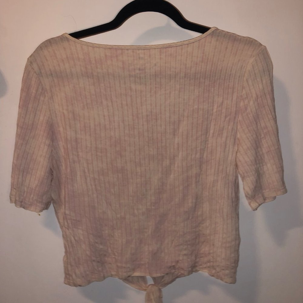 Pink Button T-Shirt - Picture 2 of 3
